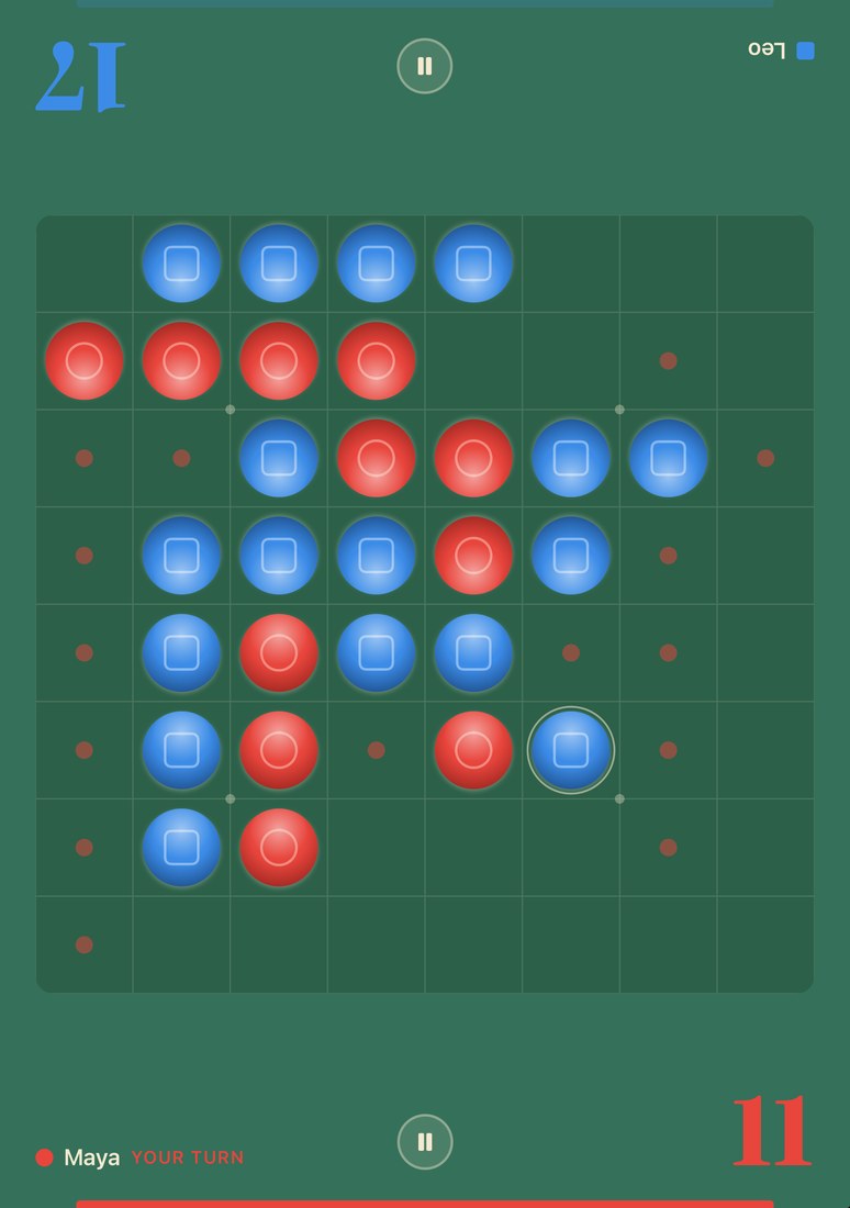 Reversi mid-game